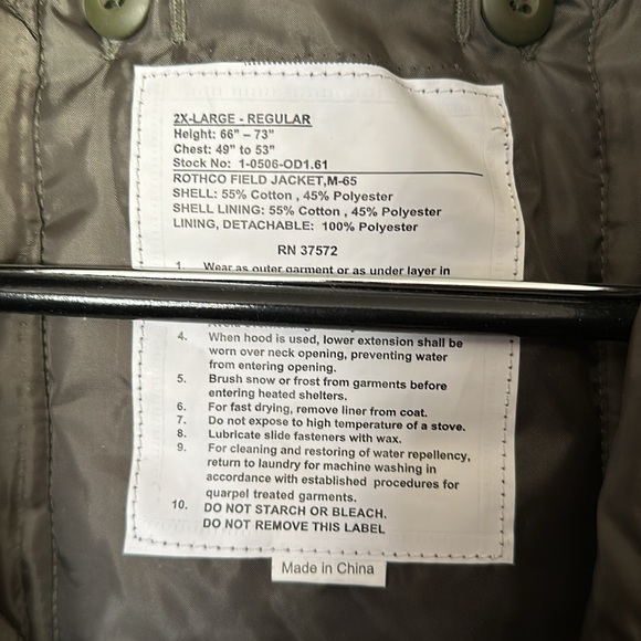 Rothco Woodland Digital M-65 Field Jacket Size 2XL - Picture 2 of 7